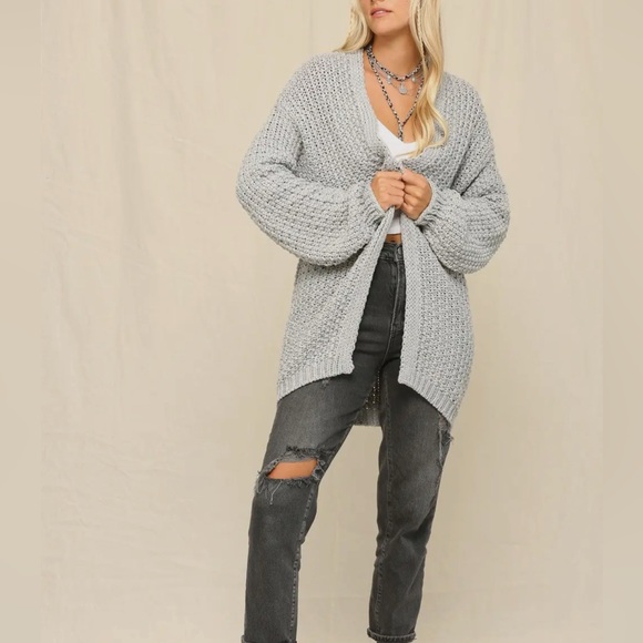 Heather Grey Cardi - Picture 2 of 2